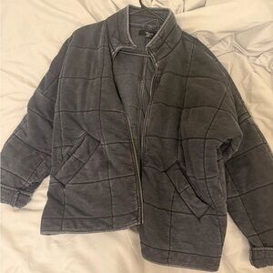 Forever 21 Gray Quilted Jacket